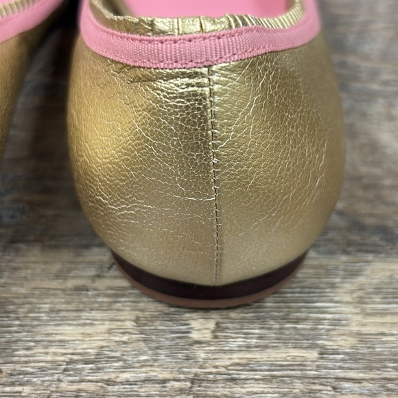 Lilly Pulitzer Via Palm Beach Gold Leather Ballet Flats Size 8.5 - Picture 13 of 13